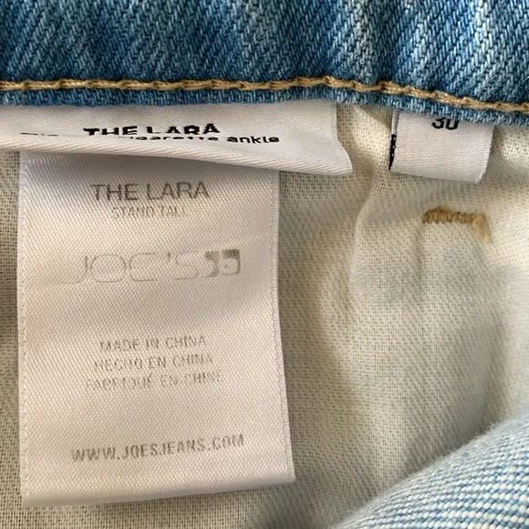 JOE’S JEANS The Lara Mid Rise Cigarette ankle jeans in stand tall size 30 - Picture 12 of 13